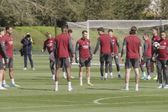 Equipa londrina já cumpriu derradeiro treino antes do jogo de amanhã, terça-feira, com o Sporting - Foto: X/Arsenal News