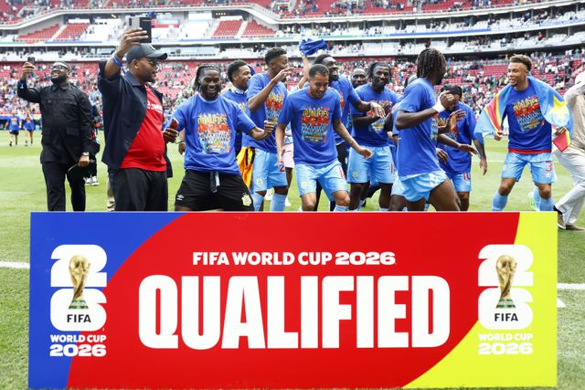 RD Congo a festejar o apuramento para o Mundial 2026