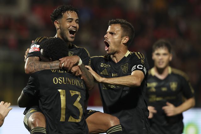 Rafael Brito marcou ao clube que o formou. Foto: MANUEL DE ALMEIDA/LUSA