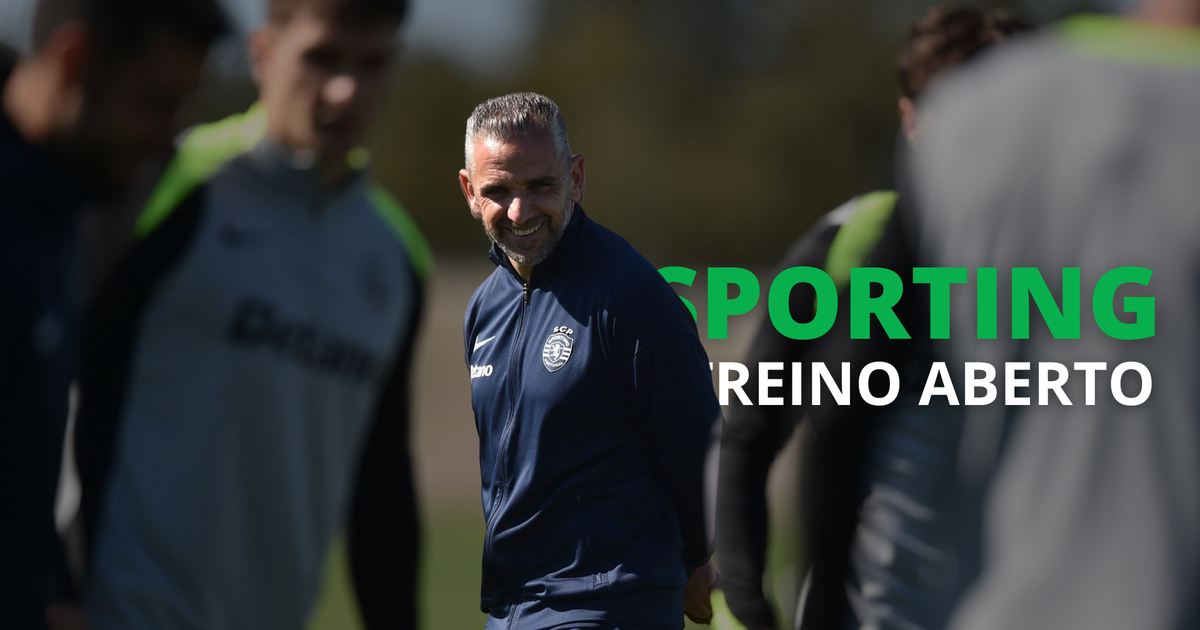 Siga em direto o treino do Sporting
