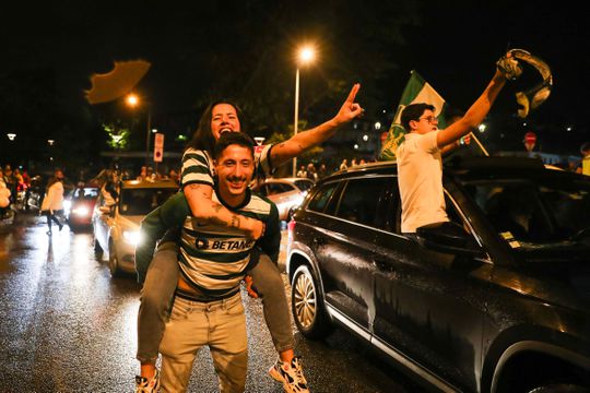 Sporting campeão: Nem a chuva estragou a festa em Leiria