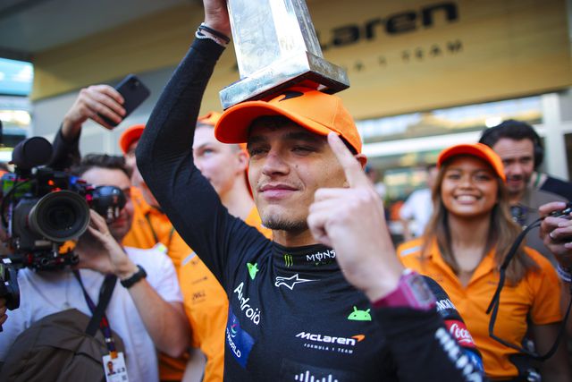 Abel Ferreira dá os parabéns a Lando Norris pela sua primeira vitória na F1