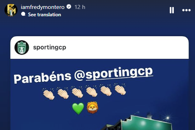 Fredy Montero saudou conquista leonina