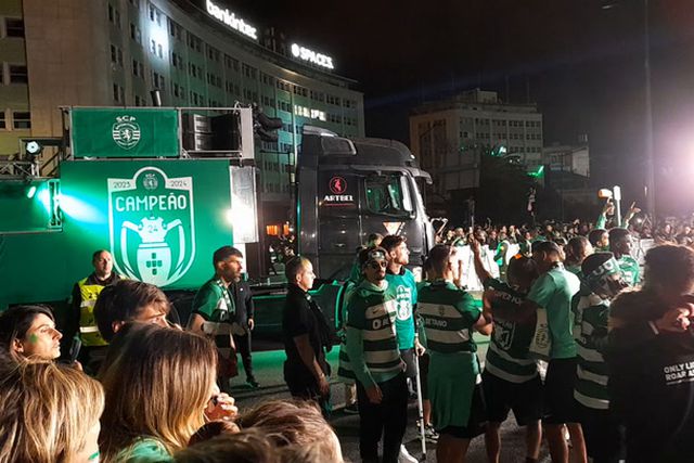 O Sporting campeão voltou ao Marquês de Pombal!