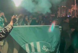 Sporting campeão: festa no Porto na rotunda da Boavista