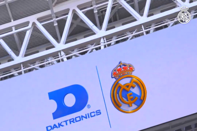 Os incríveis ecrãs do Estádio Santiago Bernabéu