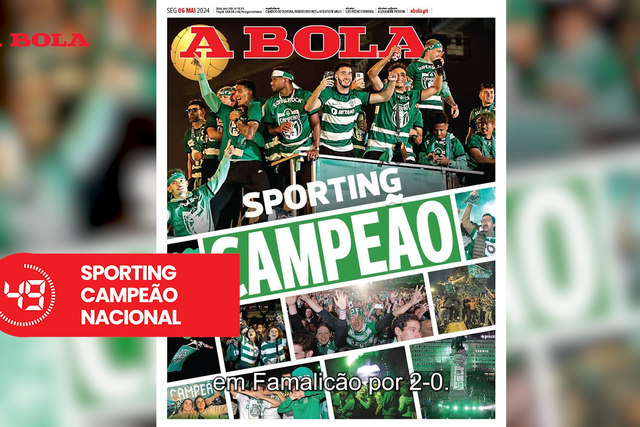 A BOLA em 59 segundos: Sporting é campeão e Marquês pintou-se de verde