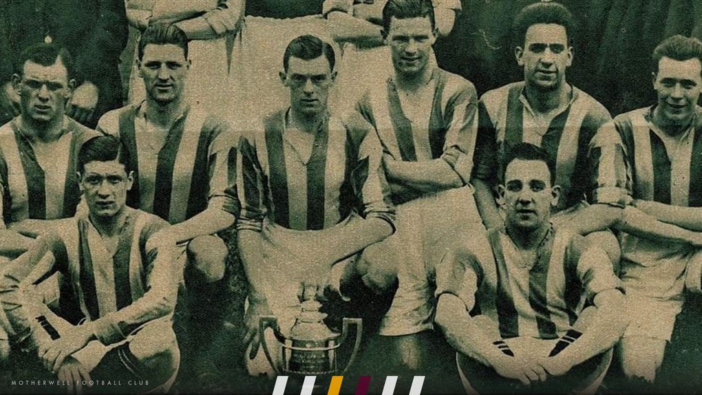 A equipa do Motherwell que ganhou a Taça do Rei