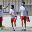 João Moutinho     no treino desta quarta-feira na Pedreira (foto Hugo Delgado/LUSA)