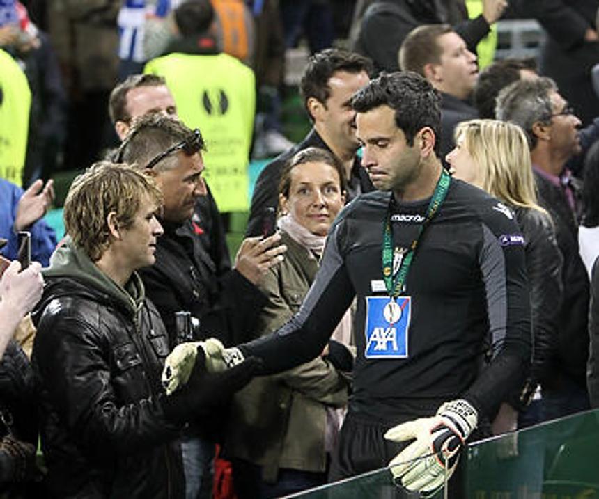 Artur Moraes ajudou o SC Braga a chegar à final da Liga Europa em 2011, em Dublin (Foto A BOLA)