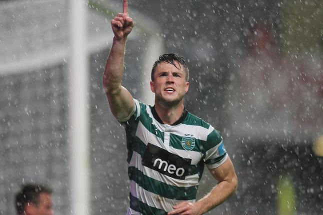 Wolfswinkel ao serviço do Sporting (Foto: PAULO ESTEVES/ASF)