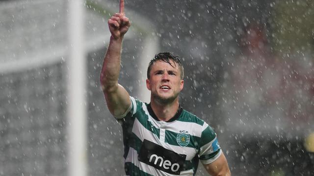 Wolfswinkel ao serviço do Sporting (Foto: PAULO ESTEVES/ASF)