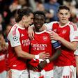 Bukayo Saka marcou o golo que apurou o Arsenal para a final (IMAGO)