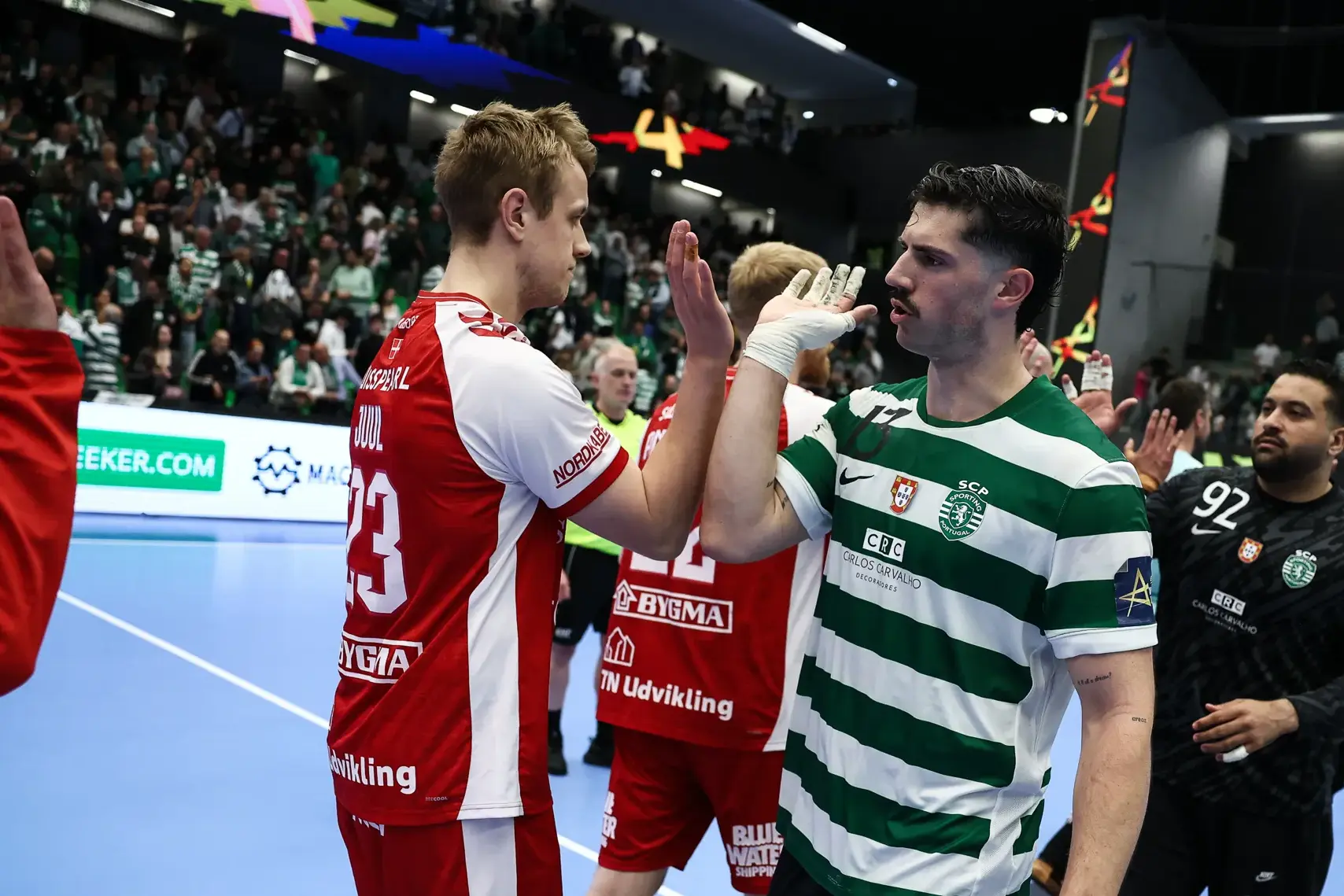 Sporting perdeu por um golo na Dinamarca. Foto EHF