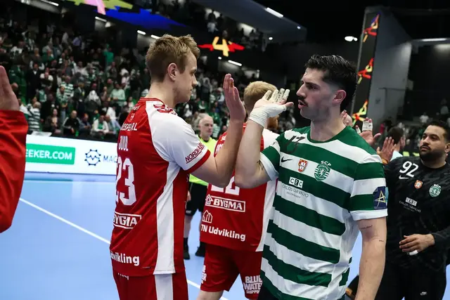 Sporting perdeu por um golo na Dinamarca. Foto EHF