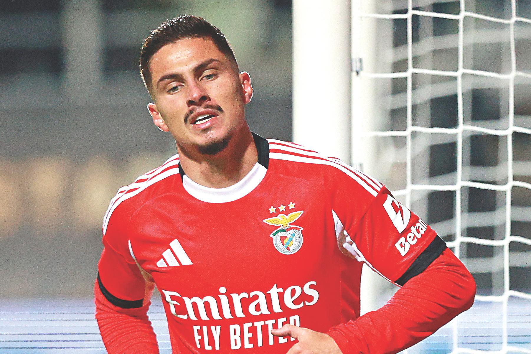 Franjo Ivanovic foi contratado ao St. Gilloise no último verão e tem contrato com o Benfica até 2030 — Foto: Carlos Vidigarl Jr./Kapta+