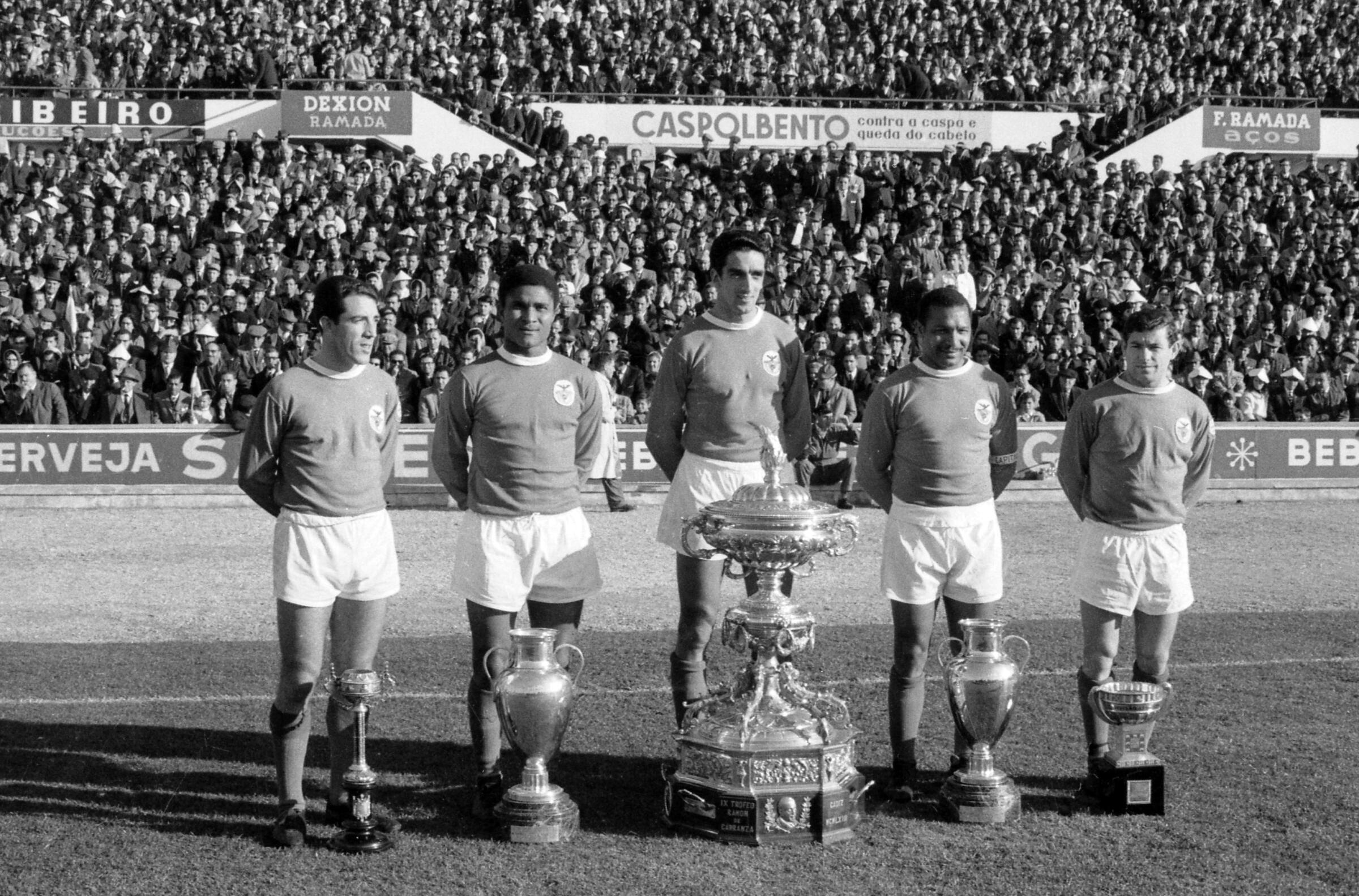 Benfica – 87% (sete vitórias, em 1961, 1962, 1963, 1965, 1968, 1988 e 1990; uma derrota, em 1972). Foto: ASF