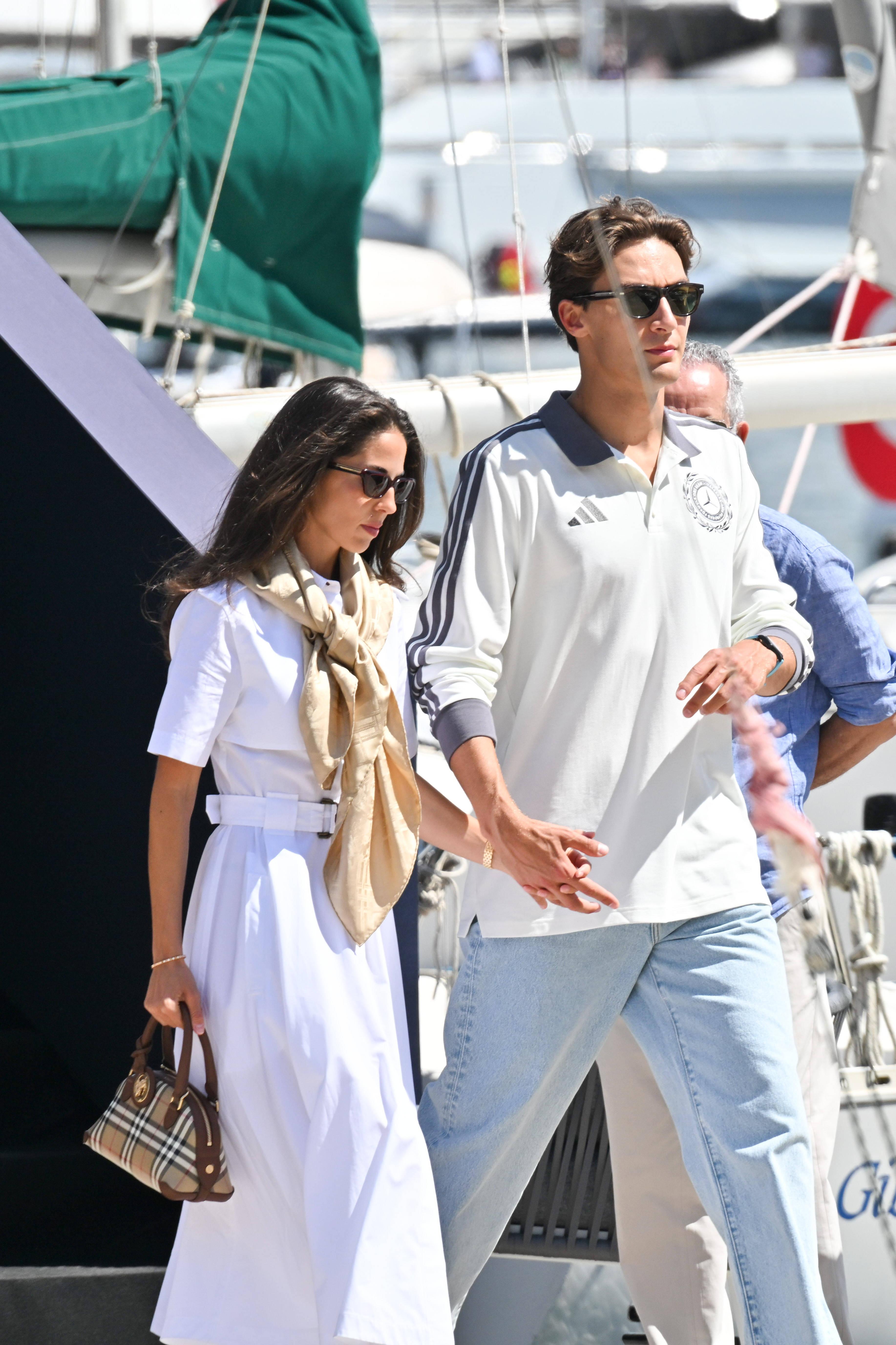 George Russell e Carmen Montero Mundt