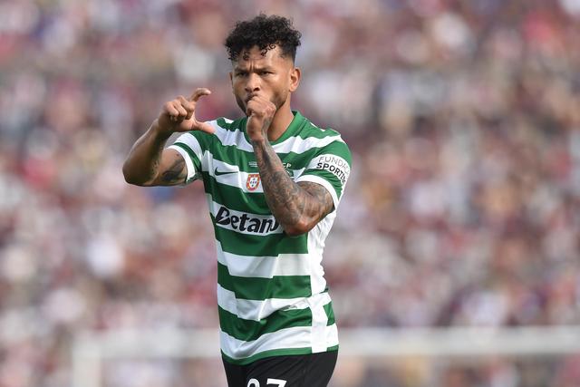 Luis Suárez marcou 38 golos pelo Sporting em 2025/26, o último dos quais na final da Taça, diante do Torreense (Foto IMAGO)