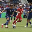 Dedic em ação contra o Panamá, num particular, nos Estados Unidos — Foto: NFS BIH/Instagram