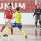 Benfica levou a melhor sobre o Nun'Álvares e ganhou vantagem na final do 'play-off' do campeonato de futsal feminino