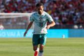 Bernardo Silva em ação frente ao Chile