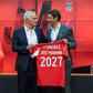 José Mourinho e Rui Costa, respetivamente treinador e presidente do Benfica (foto: Miguel Nunes)