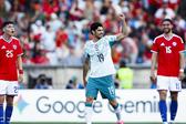 Gonçalo Guedes a festejar golo diante do Chile - Foto: FILIPE AMORIM/LUSA