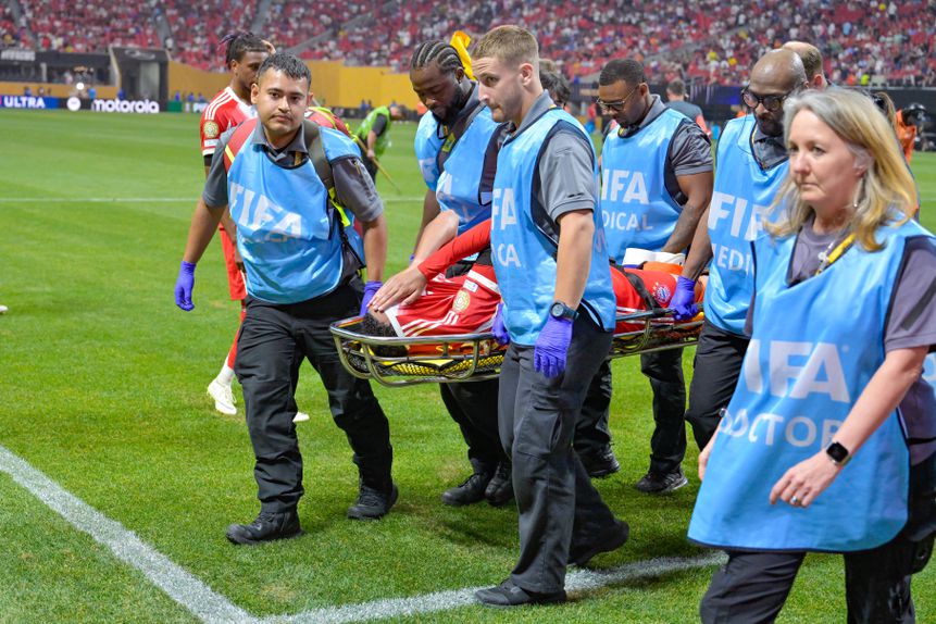Musiala foi transportado ao hospital em Atlanta, mas vai ser operado na Alemanha