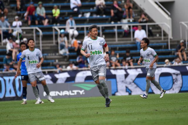 Kazuyoshi Miura, capitão do Atletico Suzuka