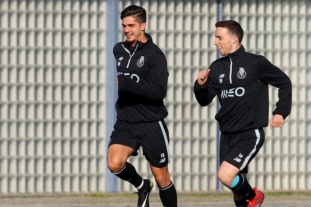 André Silva e Diogo Jota partilharam balneário do FC Porto em 2016/17 (Foto Eduardo Oliveira/ A BOLA)