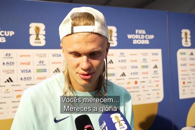 Haaland só tem elogios para o Brasil e o herói da Noruega não revela 'conversa' com Neymar