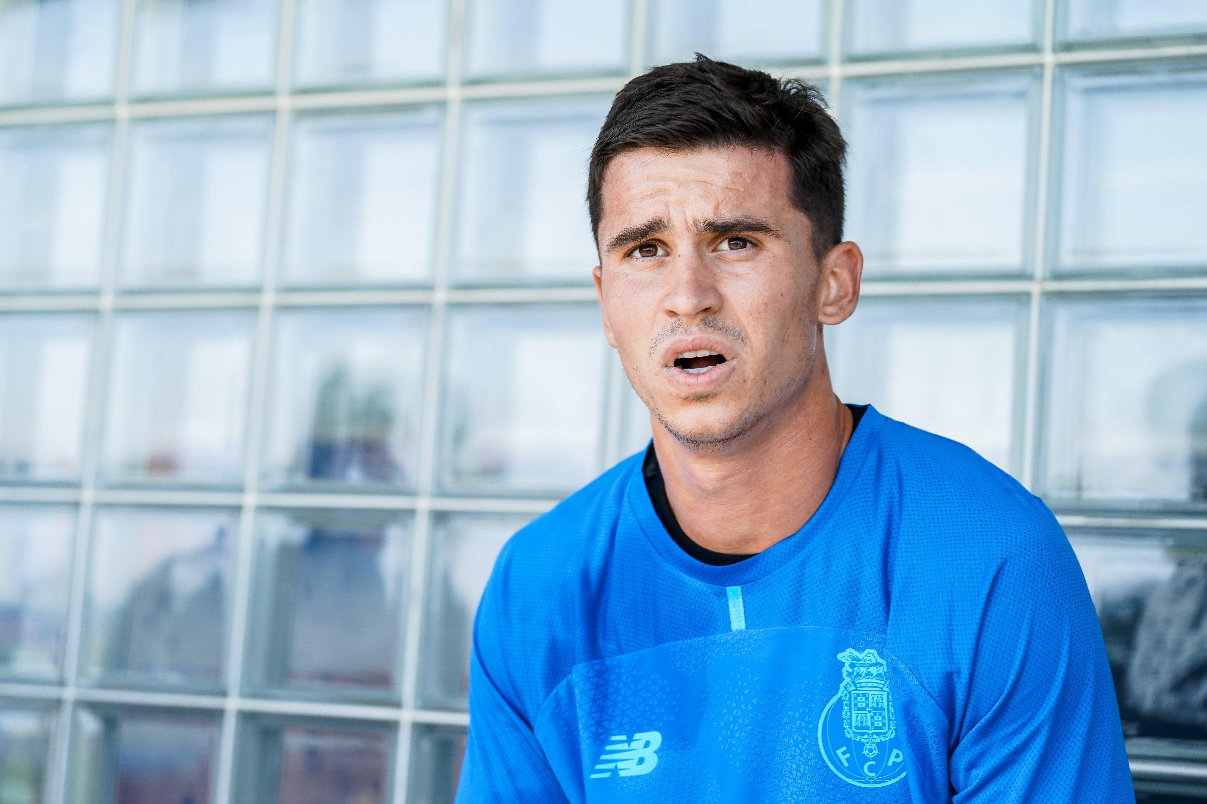Prpic numa pausa dos testes físicos — Foto: FC Porto