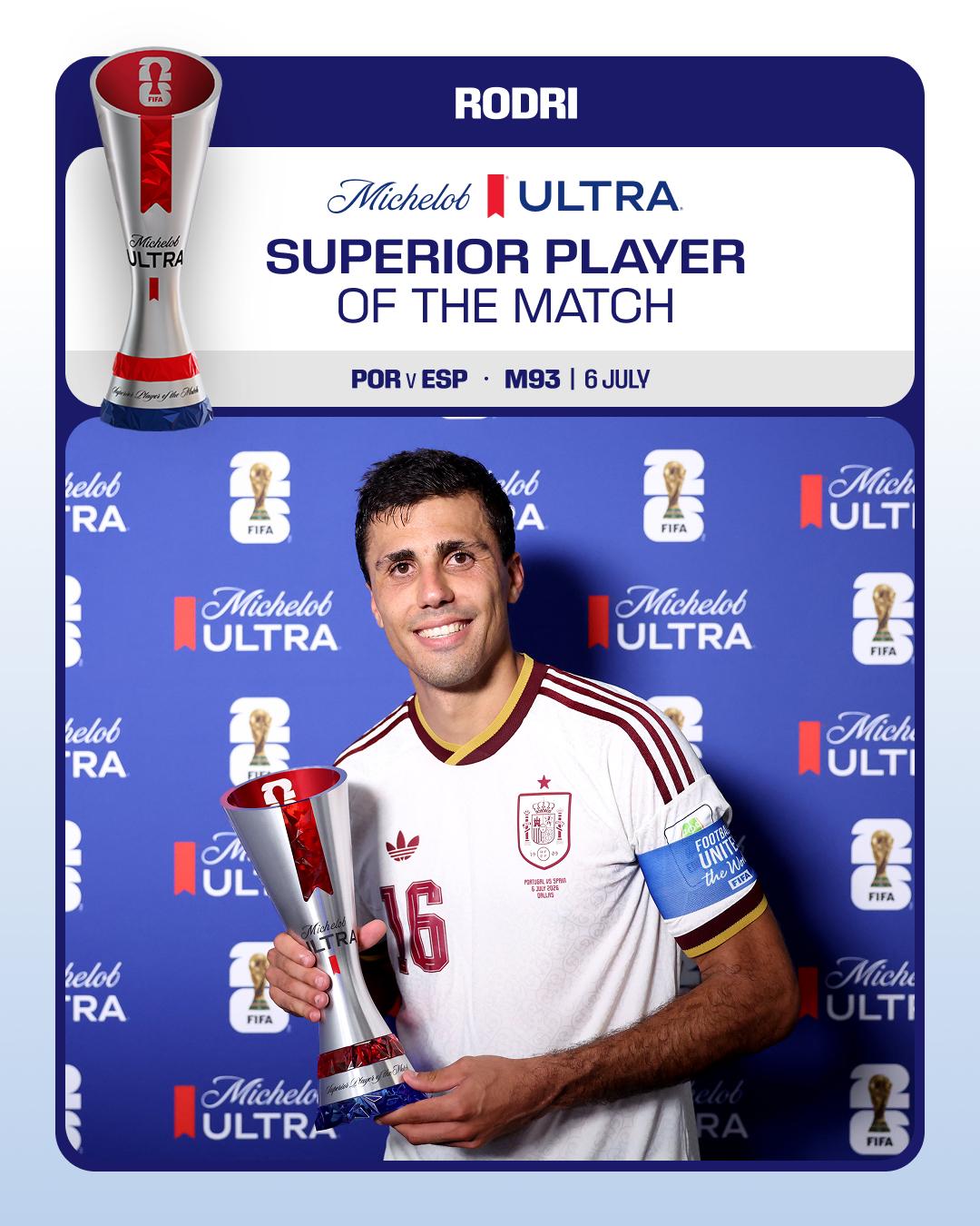 Portugal-Espanha: Rodri