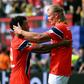 Oscar Bobb celebra com Haaland