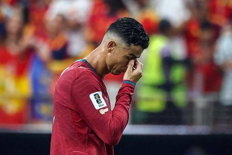 Cristiano Ronaldo em lágrimas