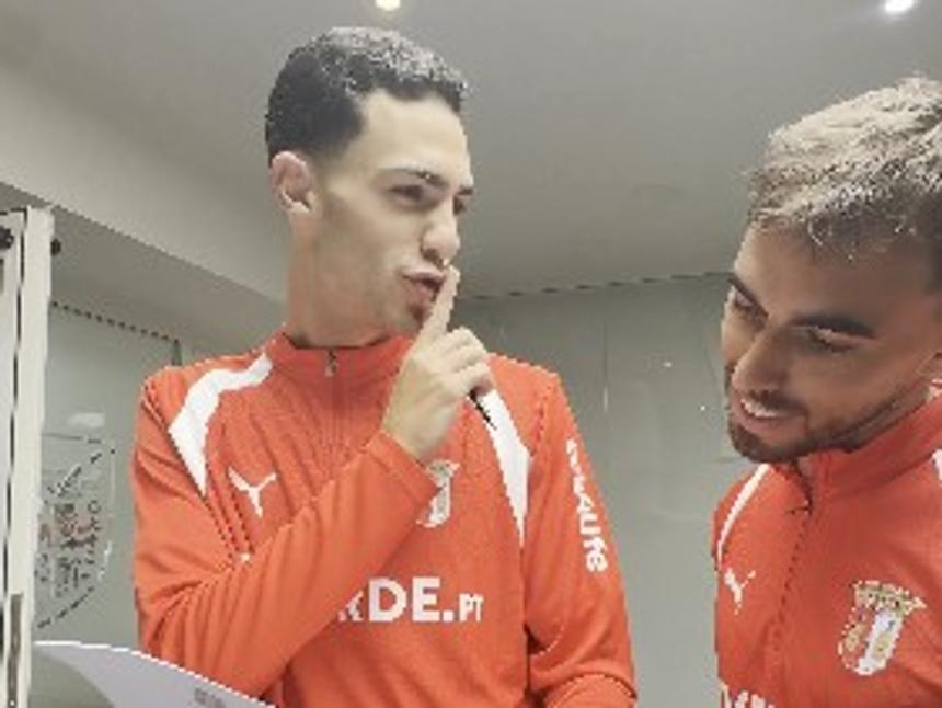 Duelo ibérico não vai provocar cissões, mas já semeou risos... - Foto: SC Braga