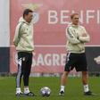 Roger Schmidt com Jens Wissing no Benfica, em 2023 - Foto: A BOLA