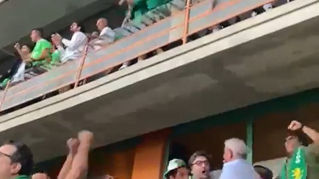 Comportamento de Nuno Santos no camarote criticado nas redes sociais