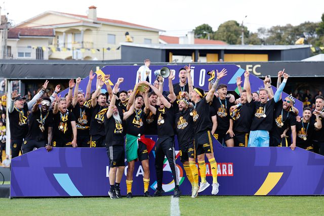 Lusitânia de Lourosa foi o campeão da Liga 3 na época 2024/2025 (Foto: FPF)