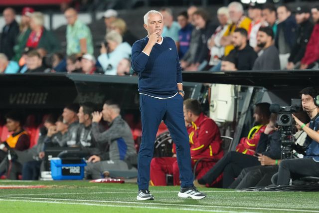 José Mourinho durante o jogo frente ao Feyenoord (FOTO IMAGO)