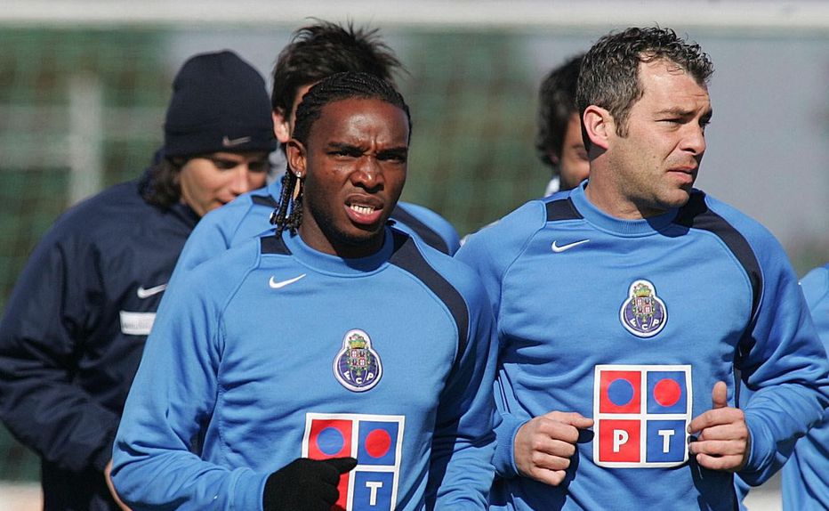 Benny McCarthy e Jorge Costa no FC Porto