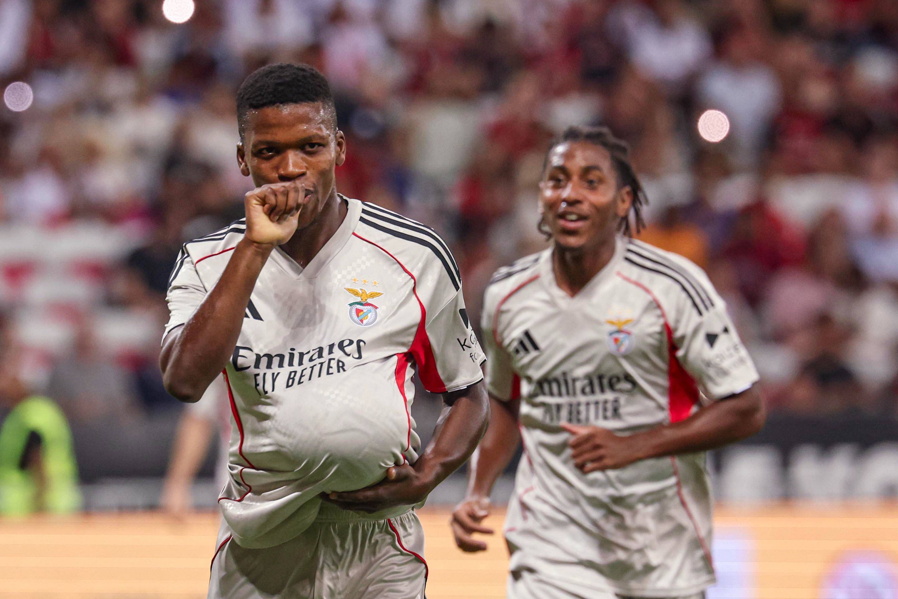 Florentino marcou o segundo golo das águias e anunciou que vai ser pai Foto: SL Benfica