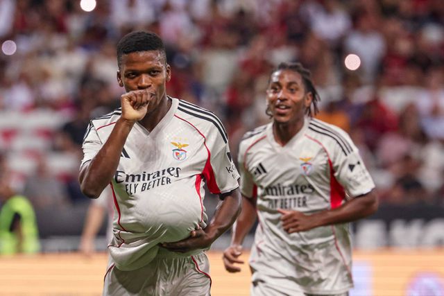 Florentino marcou o segundo golo das águias e anunciou que vai ser pai Foto: SL Benfica