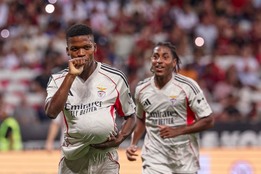 Florentino marcou o segundo golo das águias e anunciou que vai ser pai Foto: SL Benfica