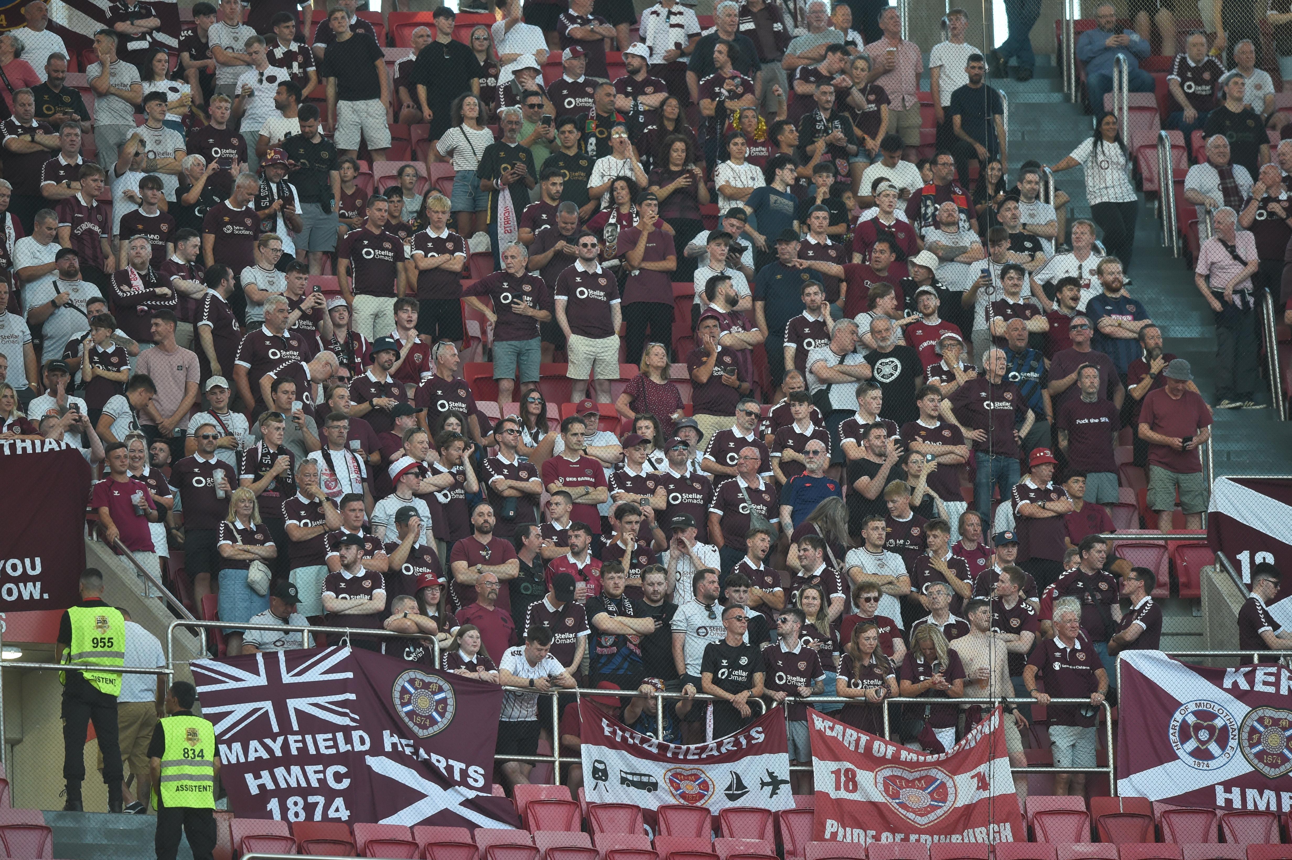 Adeptos do Hearts no Estádio da Luz - Foto: Miguel Nunes