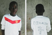 A t-shirt improvisada de Ronaldo feita por Diomande (D.R)