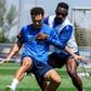 Pepê e Zaidu no treino matinal - Foto: FC Porto