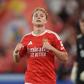 Andreas Schjelderup festeja golo marcado ao Hearts - Foto: Miguel Nunes