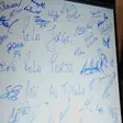 O quadro evocativo da memória de Jorge Costa assinado pelo plantel portista - Foto: FC Porto
